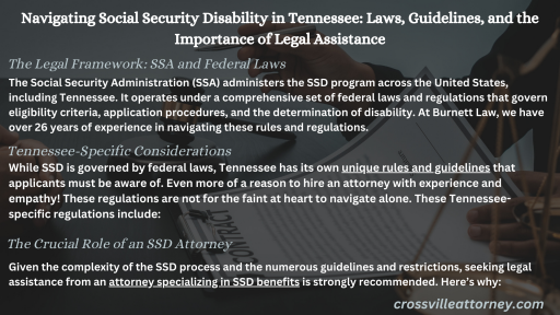 Navigating Social Security Disability in Tennessee Laws, Guidelines, and the Importance of Legal Ass