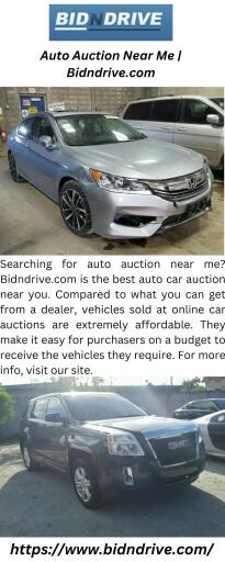 Auto Auction Near Me | Bidndrive.com