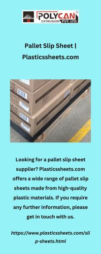Pallet Slip Sheet  Plasticssheets.com