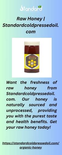 Raw Honey  Standardcoldpressedoil.com