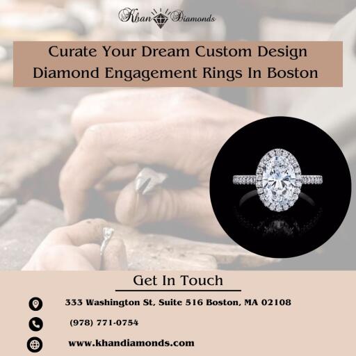 Custom Design Diamond Engagement Rings In Boston