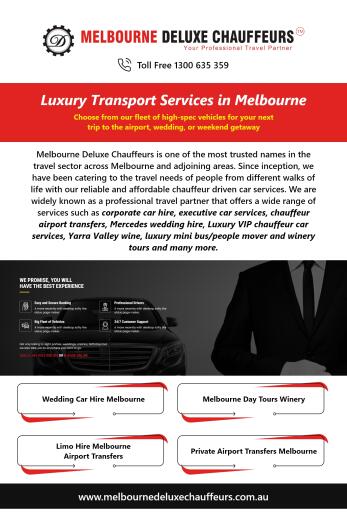 Limo Hire Melbourne Airport Transfer