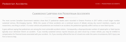 Accident Lawyer Free Consultation Cambridge - BLFC Injury Law (226) 894-4876