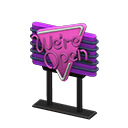 Diner Neon Sign (purple)