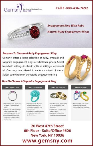 Natural Ruby Engagement Rings