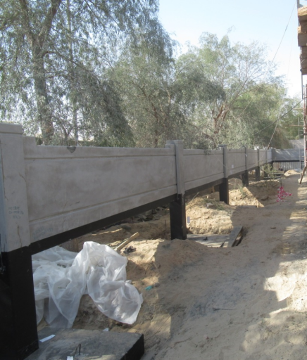 Boundary wall work Remraam