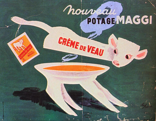 [Clio Team] 1956 SEPO Nouveau potage Maggi 30x40 cm