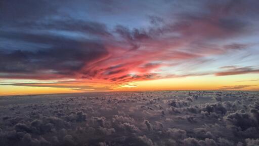 cloud view from flight 4k 16 3840x2160