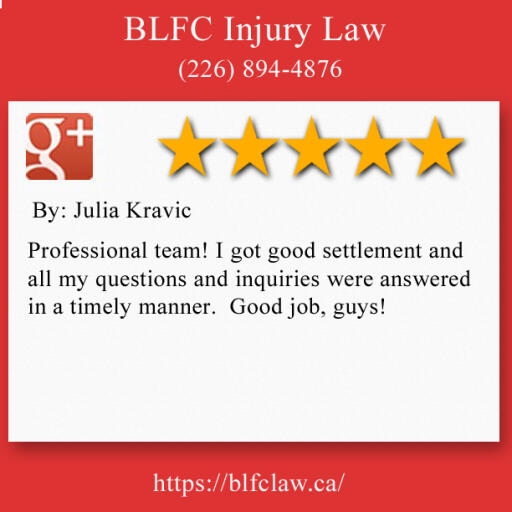 Car Accident Lawyer Cambridge - BLFC Injury Law (226) 894-4876