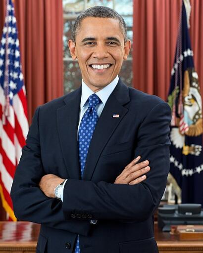 President Barack Obama is photographed during a presidential portrait sitting for an official photo 