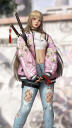 anime beautiful urban girl blonde art katana uhdpaper.com 4K mobile 6.1001