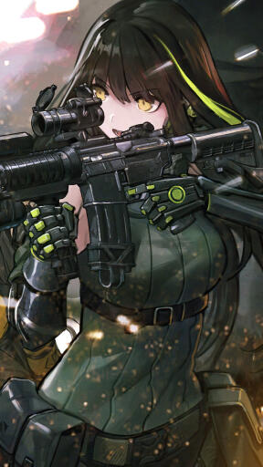 anime girls frontline guns rifle m4a1 ump45 ump9 uhdpaper.com 4K mobile 6.1072 (1)