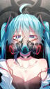 anime girl hazard gas mask hatsune miku uhdpaper.com 4K mobile 6.1028