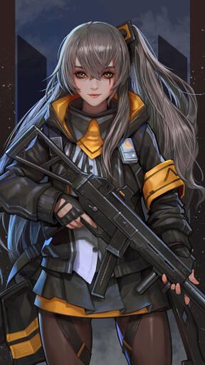 anime girls frontline ump45 gun uhdpaper.com 4K mobile 6.1059
