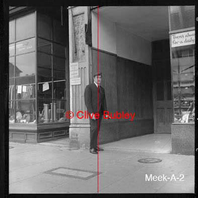Joe Meek outside his studio/flat at 304 Holloway Road