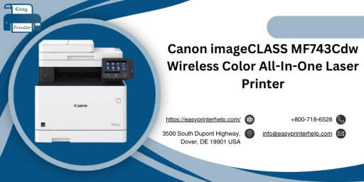 Canon imageCLASS MF743Cdw Wireless Color All In One Laser Printer