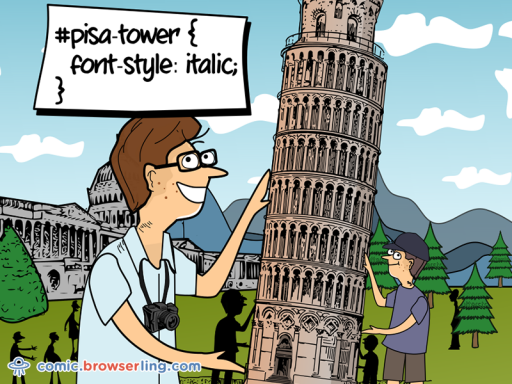 Pisa Tower CSS - Web Developer Joke