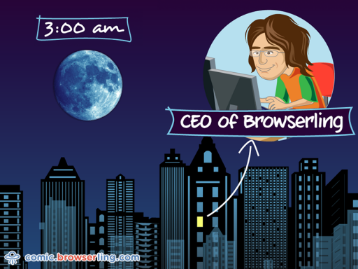 CEO of Browserling - Web Comic