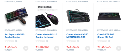 Get Best Selection of Coolermaster Keyboards - GamesNComps