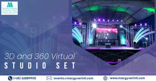 3D and 360 Virtual Studio Set