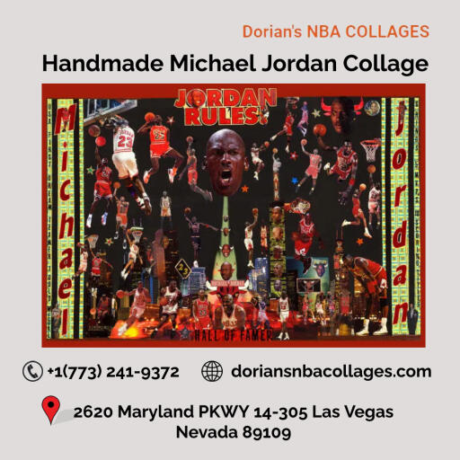 Shop Handmade Michael Jordan Collage Dorians NBA Collages