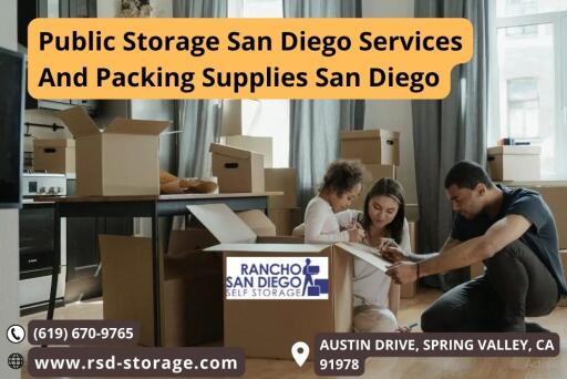public storage San Diego services and packing supplies San Diego