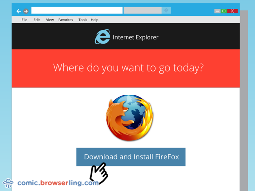 Internet Explorer - Web developer Joke