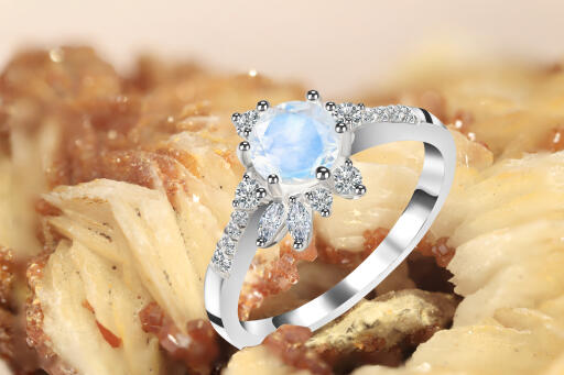 Buy Moonstone Rings Online - Sagacia Jewelry