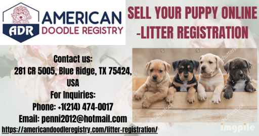 SELL YOUR PUPPY ONLINE LITTER REGISTRATION