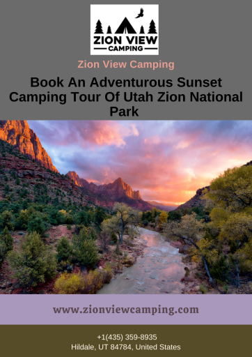 Book Your slot For Sunset Camping Tour Utah Zion National Park | Zion View Camping