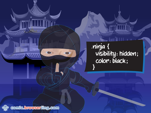 Ninja - Web developer Joke
