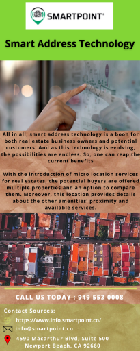 Get Smart Address Technology for Micro Location- SmartPoint