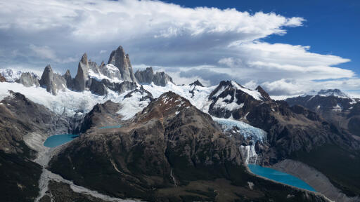 argentina mountains patagonia crag clouds 5k le 3840x2160