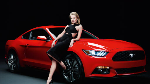 sienna miller with ford mustang photoshoot ms 5120x2880