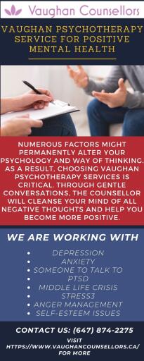 Vaughan Psychotherapy Service For Positive Mental Health