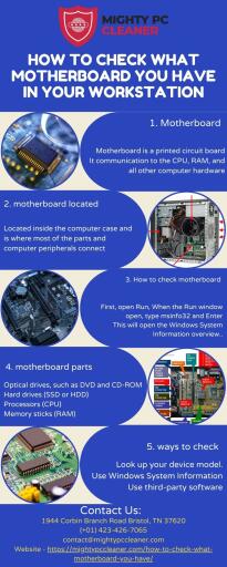 How to Check What Motherboard You Have in Your Workstation