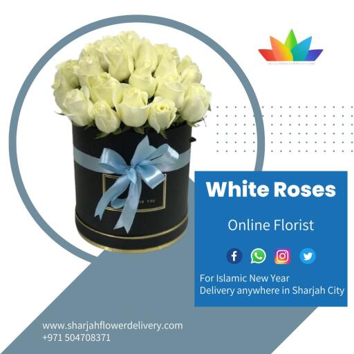 White Roses Box Online