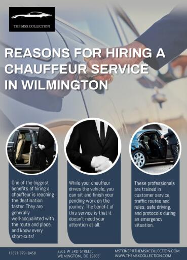Reasons for Hiring a Chauffeur Service in Wilmington