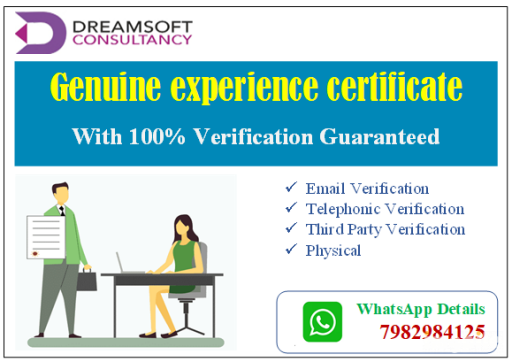 Genuine experience certificate 22.06.2022
