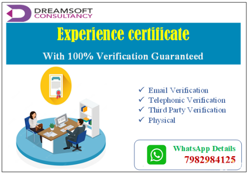 Experience certificate 22.06.2022
