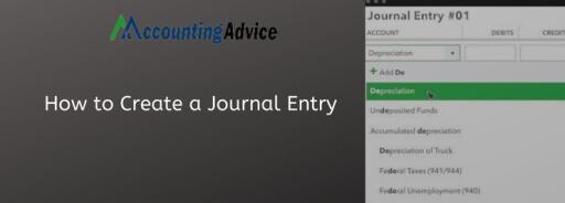 Step to Create a Journal Entries