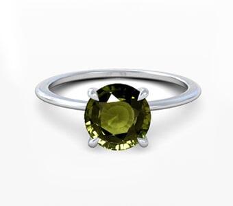 Alexandrite Solitaire Ring - GemsNY