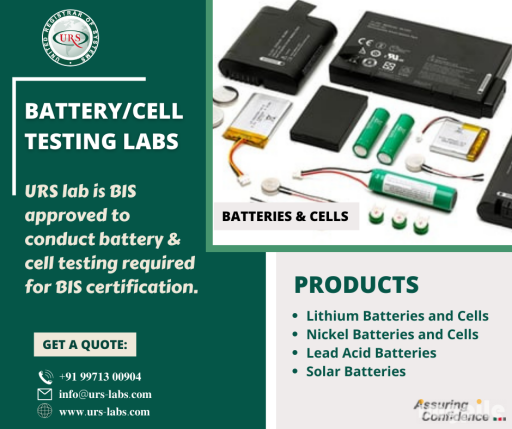 Battery and Cell Testing Laboratory Services