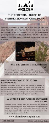 Best Guidance to Visiting Zion National Park | Zion View Camping