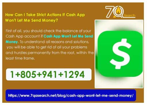 Cash App Won't Let Me Send Money