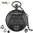 Yash My Happy Deals Pocket Watch FOB Clock Chain Father Mother Brother Husband Wife Son Daughter Bir