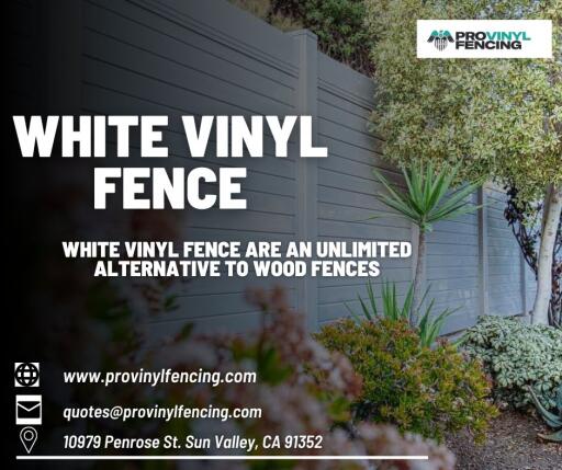 White Vinyl Fence