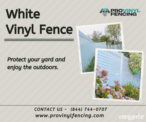 White Vinyl Fence