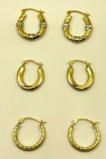 10K Solid Gold Earrings - Dainty 10K Gold Earrings