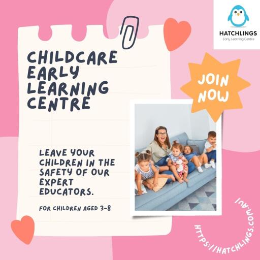 Pink Local Childcare Promotional Instagram Post